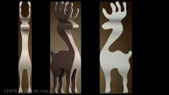 Статуэтки упрощенные Простой олень
