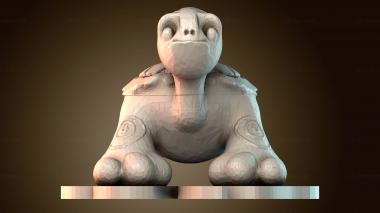 3D модель Черепашка Фритц цветная новогодняя версия (STL)