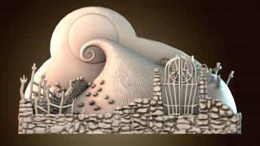 3D модель Кошмар перед Рождеством Диорама (STL)