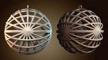 3D модель Дизайн плетеной сферы (STL)