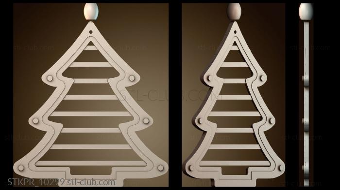 Статуэтки упрощенные Декоративная рождественская елка