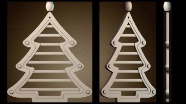 3D модель Декоративная рождественская елка (STL)