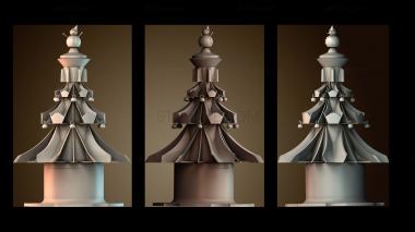 3D модель Декоративная рождественская елка (STL)