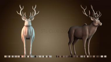 3D модель Стилизованная скульптура оленя (STL)