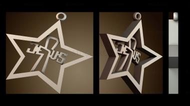 3D модель Украшение «Звезда Иисуса» (STL)