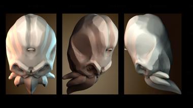 3D модель Стилизованная скульптура осьминога (STL)