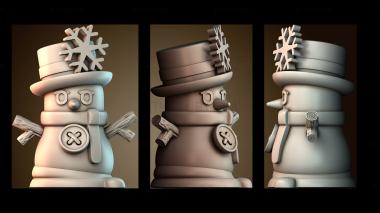 3D модель Снеговик (STL)