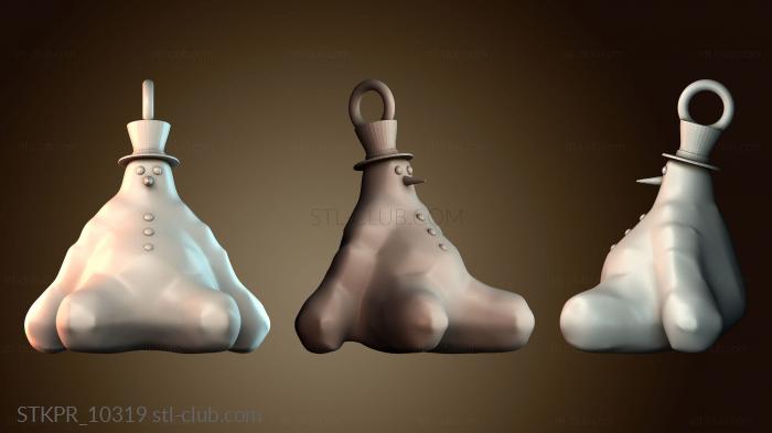 Дизайн кулона «Снеговик»