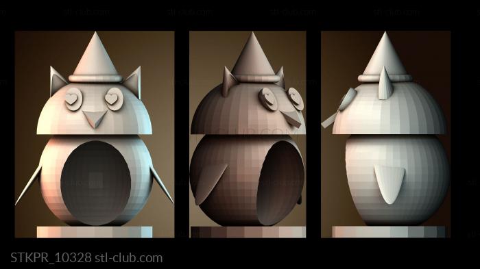 Милая скульптура совы