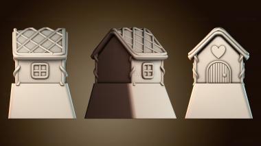 3D модель Причудливая конструкция коттеджа (STL)