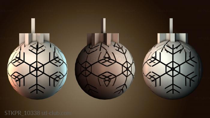 Статуэтки упрощенные Дизайн орнамента «Снежинка»