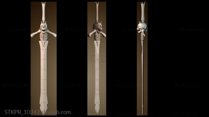 Статуэтки упрощенные Дизайн скелетного меча