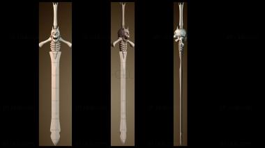 3D модель Дизайн скелетного меча (STL)