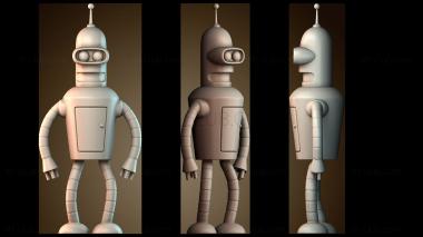 3D модель Футурама Бендер (STL)