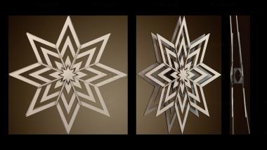 3D модель Декоративный дизайн звезды (STL)