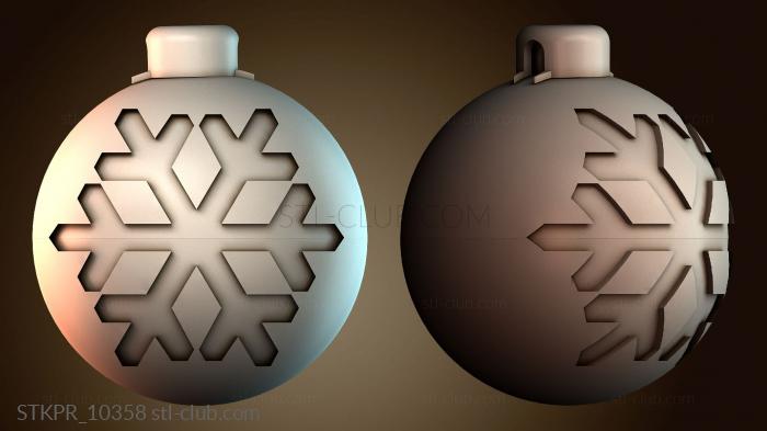 Статуэтки упрощенные Дизайн орнамента «Снежинка»