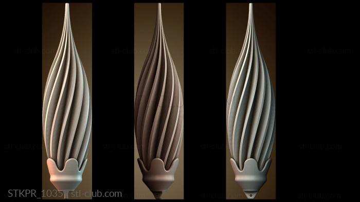 Статуэтки упрощенные Декоративный завиток