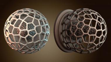 3D модель Геометрическая сетевая сфера (STL)