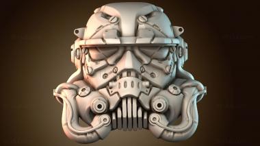 3D модель Дизайн шлема в стиле научной фантастики (STL)