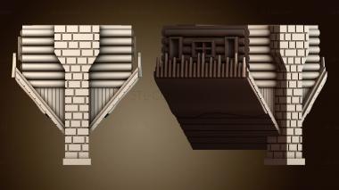 3D модель Конструкция из кирпича и труб (STL)