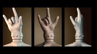 3D модель Жест «камень» (STL)