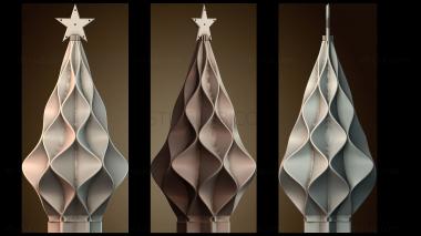 3D модель Стилизованная рождественская елка (STL)