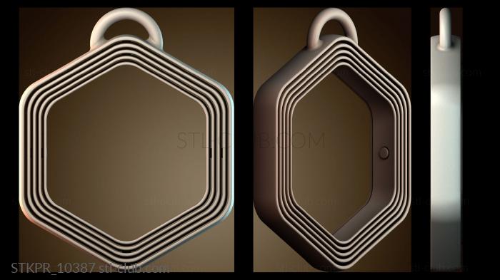 Статуэтки упрощенные Шестиугольные металлические кольца