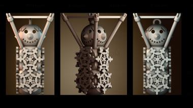 3D модель Украшение для игрушки «Снеговик» (STL)