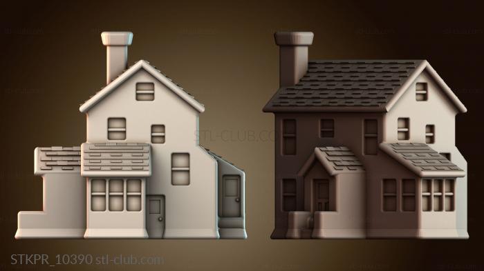 Статуэтки упрощенные Абстрактный дизайн дома