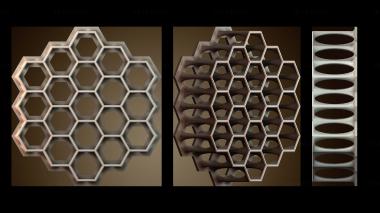 3D модель Дизайн шестиугольного узора (STL)