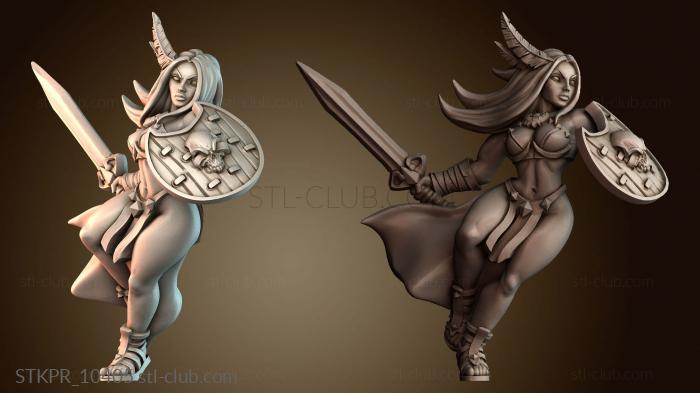 Статуэтки упрощенные Амазонка воин