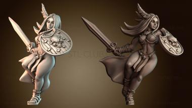 3D модель Амазонка воин (STL)