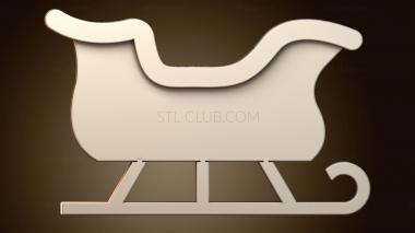 3D модель Схема конструкции саней (STL)