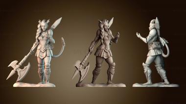 3D модель Женщина боец (STL)