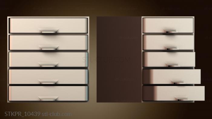 Современная тумба с ящиками