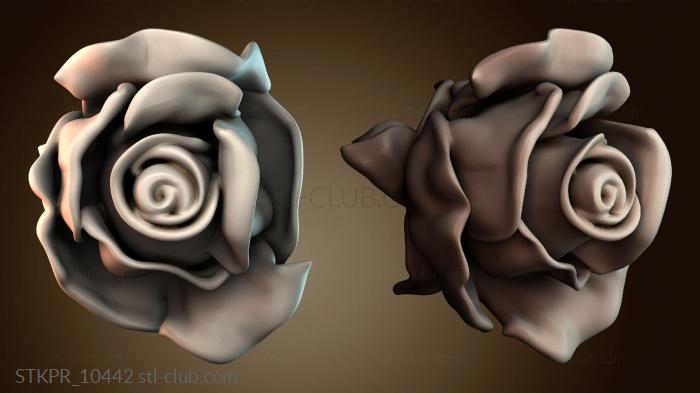 Стилизованная скульптура розы