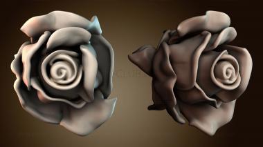 3D модель Стилизованная скульптура розы (STL)