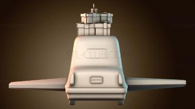 3D модель Летающая машина Санты на Рождество (STL)