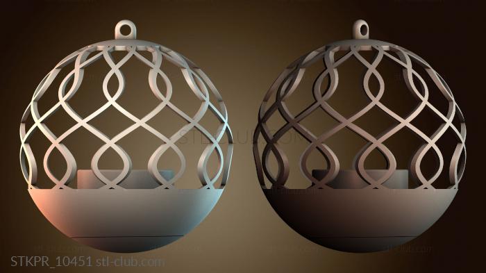 Декоративный металлический шар