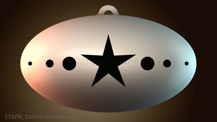 Подвеска «Звездный овал»