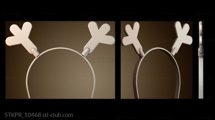 Повязка на голову из оленьих рогов