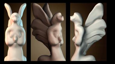 3D модель Простой молящийся ангел (STL)