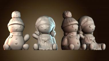 3D модель Снежные дети (STL)