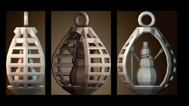 3D модель Геометрический дизайн фонаря (STL)