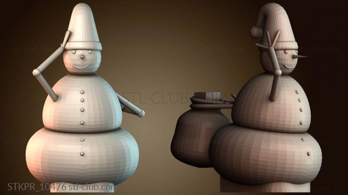 Снеговик с подарками