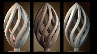 3D модель Абстрактная спиральная скульптура (STL)