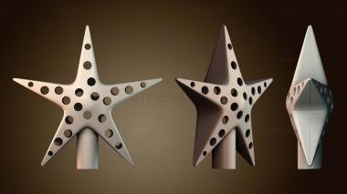 3D модель Скульптура в форме звезды (STL)