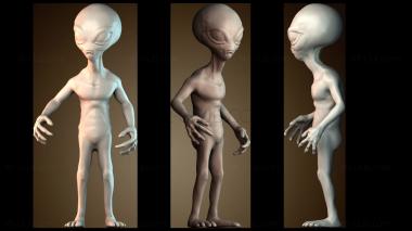 3D модель Серый пришелец (STL)