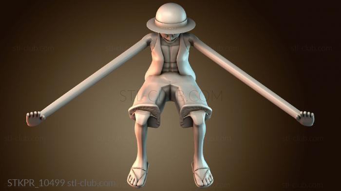 Статуэтки упрощенные Держатель телефона Луффи