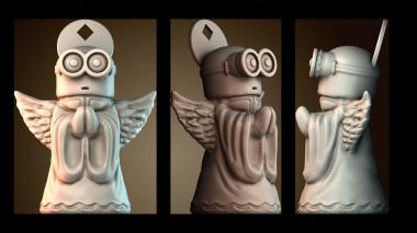 3D модель Миньон Боб Ангел (STL)